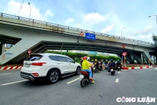 Cấm tất cả xe lưu thông để sửa cầu vượt Nguyễn Hữu Cảnh